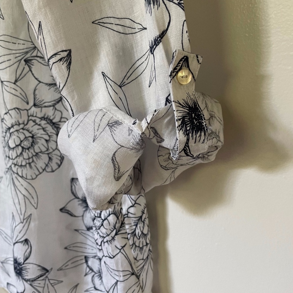 Lovely Rachel Ashwell 100% Linen Blouse - Picture 8 of 11
